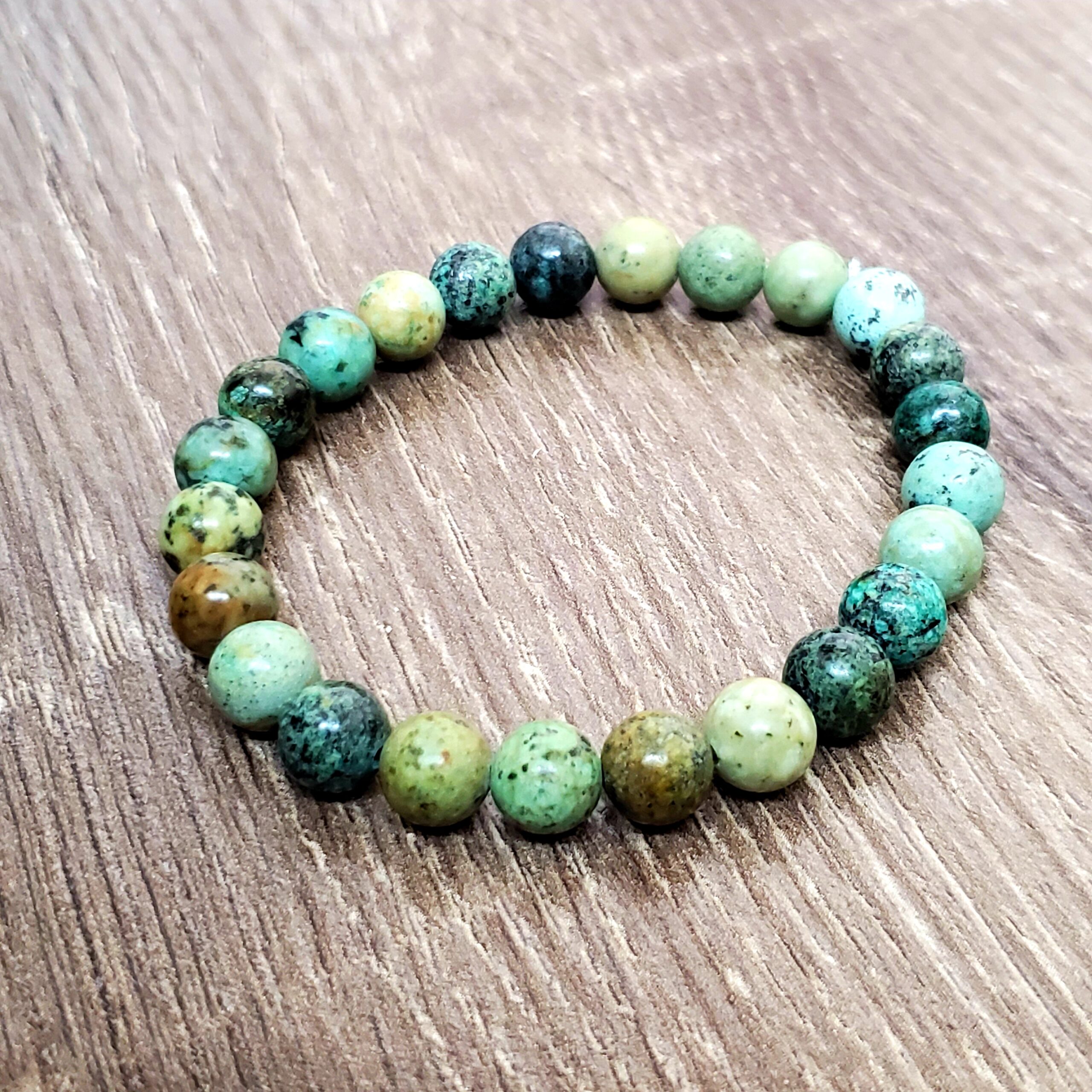 African Turquoise Duo Bracelet Set - Image 3