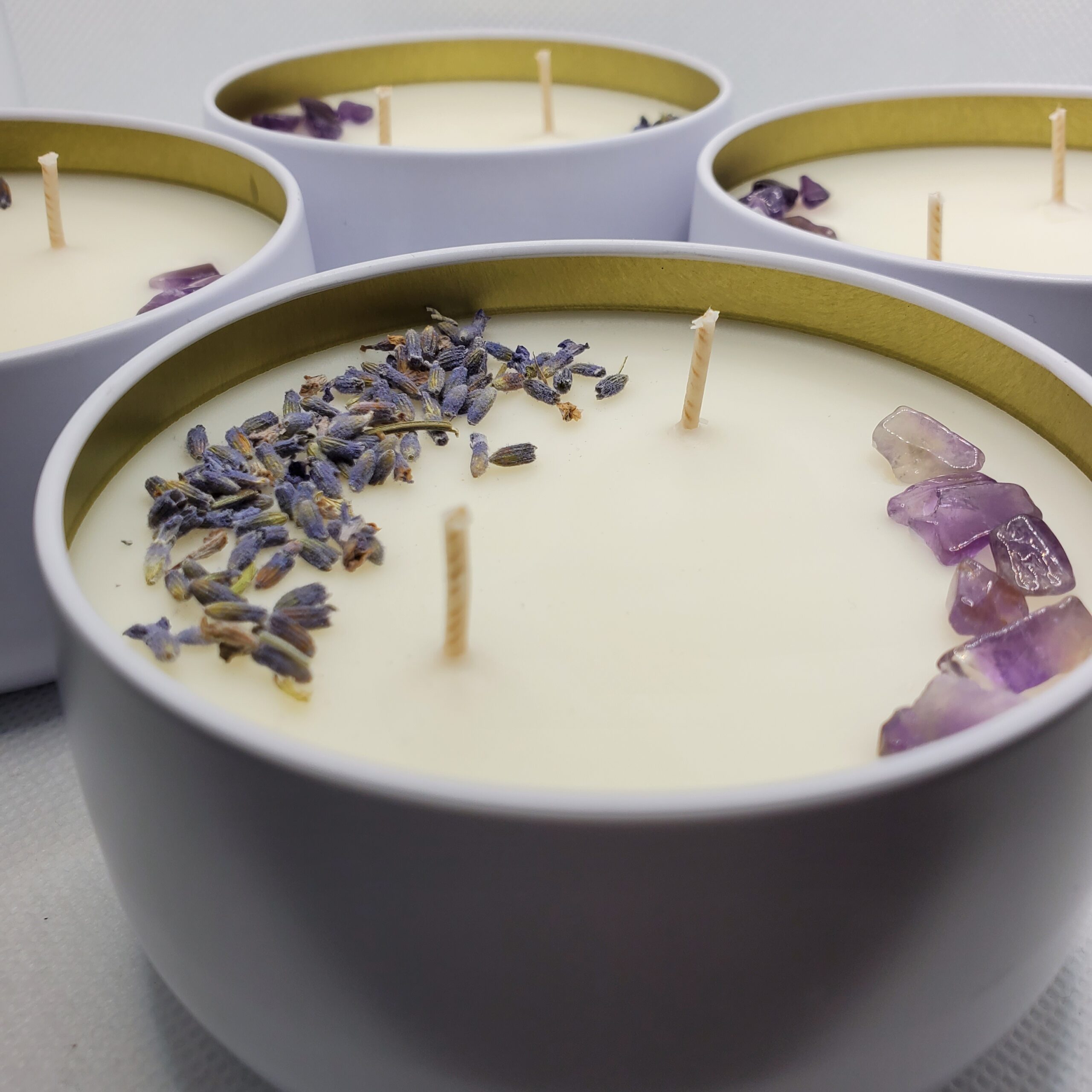 Peaceful Aura Affirmation Candle 7oz - Image 3